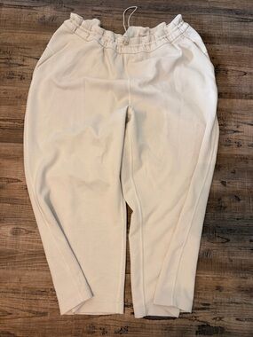 lululemon athletica Cream Drawstring Jogger Pants